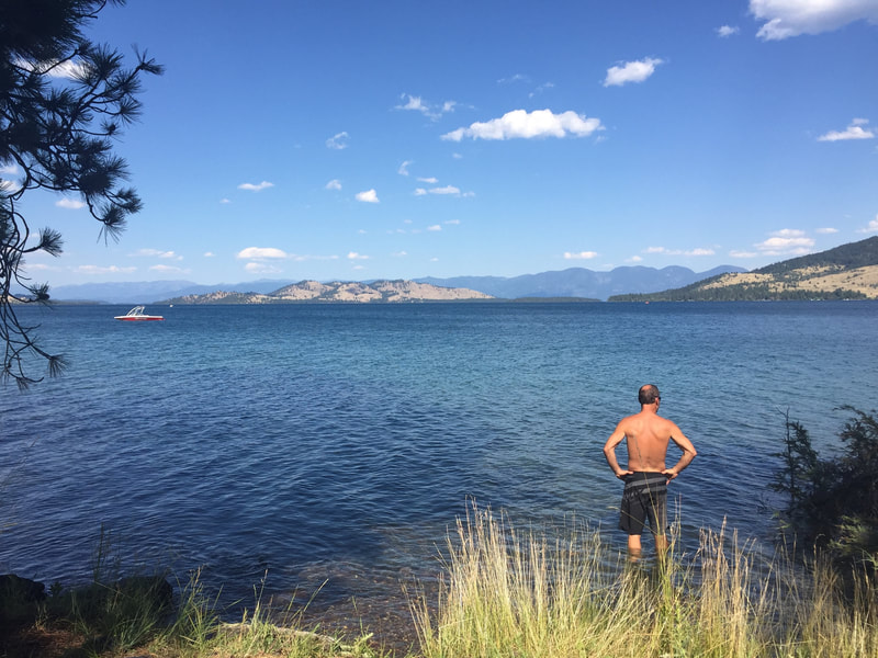 Flathead Lake in Montana from Big Arm State Park